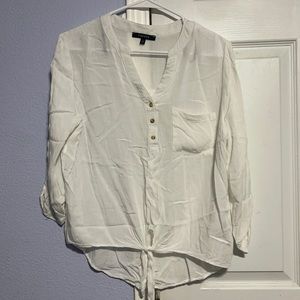 Papaya - white blouse.